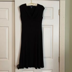 Chaps black size M, stretch knit dress